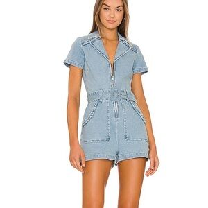 Show Me Your Mumu Outlaw Romper in Tide | Size S